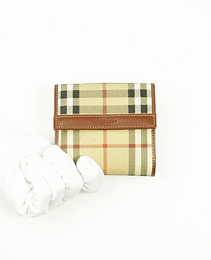 Burberry Haymarket Wallet, front view